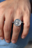 Silver Ring, Handmade Coin