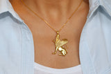 Gold Persian Winged Sphinx Necklace