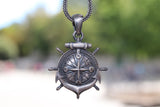 Compass and Anchor Rudder Pendant