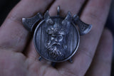 Odin with winged axes Norse Mythology Viking God Pendant