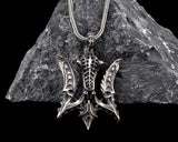 Falcon Biomechanical Trident Necklace