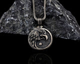 Eagle Yin Yang Medallion Necklace