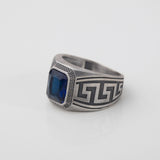 Greek Sapphire Signet Ring