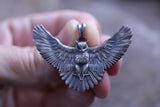 Owl Silver Pendant