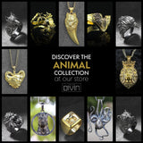 Gold King of the Jungle Lion Pendant