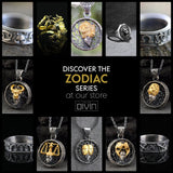 Capricorn Caged Circle Zodiac Necklace