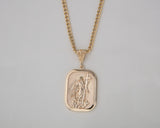 Gold Saint Gabriel Medallion Pendant