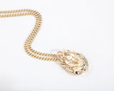 Gold Seth Egyptian God Necklace