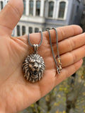 Wild Lion Head Pendant