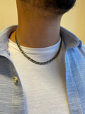 Straight Silver Chain Necklace