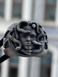 Medusa Head Band Ring