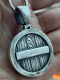 Silver Jesus Medallion