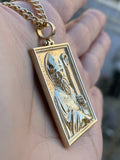 Gold Saint Patrick Medallion Necklace