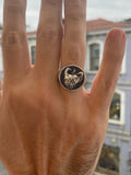 Elephants Love Signet Ring