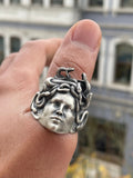 Gorgon Medusa Silver Ring