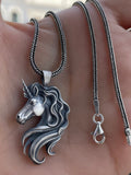 Unicorn Head Necklace