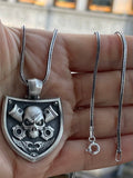 Mad Skull Medallion Pendant