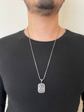 Holy Family Silver Medallion Necklace