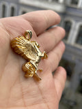 Gold Pegasus Charm Necklace