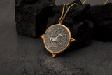 Ancient & Bull Coin Necklace